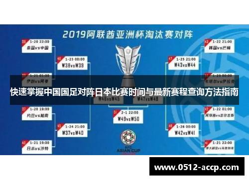快速掌握中国国足对阵日本比赛时间与最新赛程查询方法指南